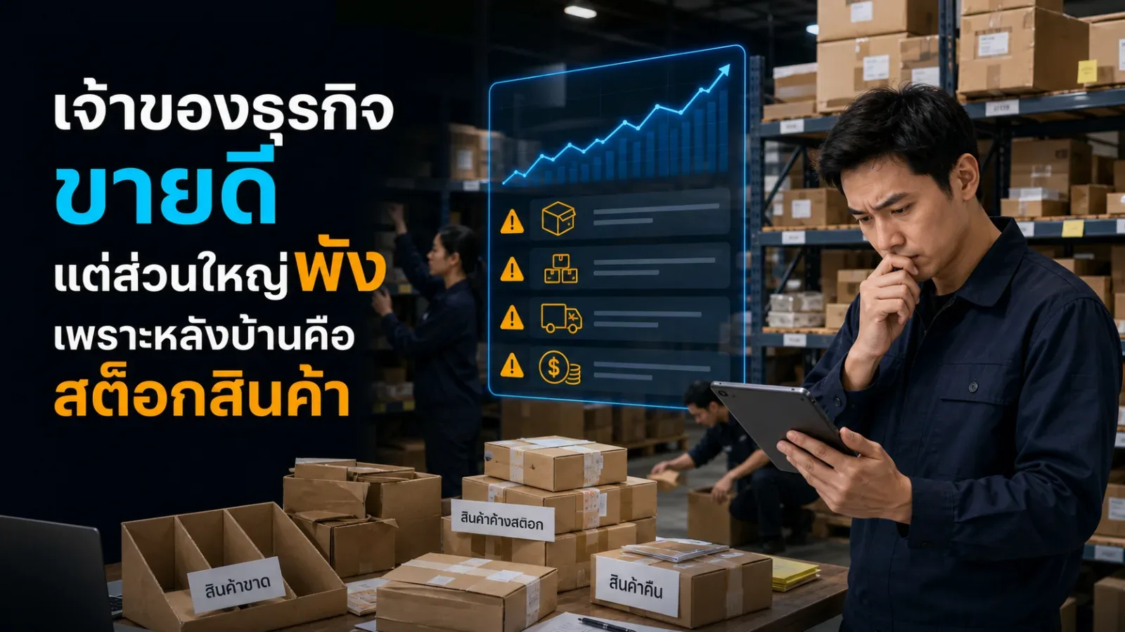เจ้าของธุรกิจขายดี แต่ส่วนใหญ่พังเพราะหลังบ้านคือ “สต็อกสินค้า”